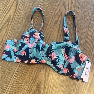 Victoria's Secret Tropical Floral Bikini Top 34D
